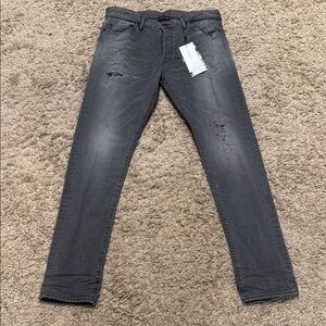 John Elliott Gray Skinny Jeans